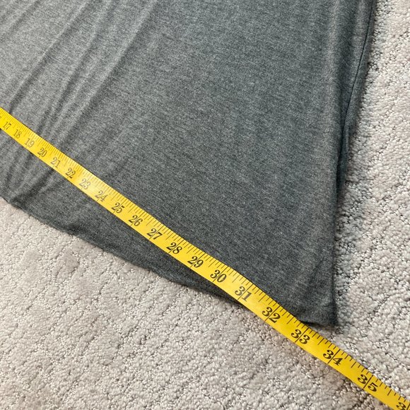 She & Sky Gray Short Sleeve Cold Shoulder Dress Size Small Soft Knee length - Picture 5 of 7